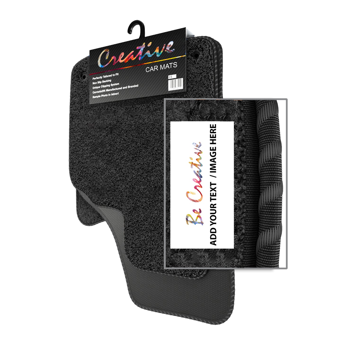 Personalised Logo Text Image Order Form for Deluxe Tailored Car Mats