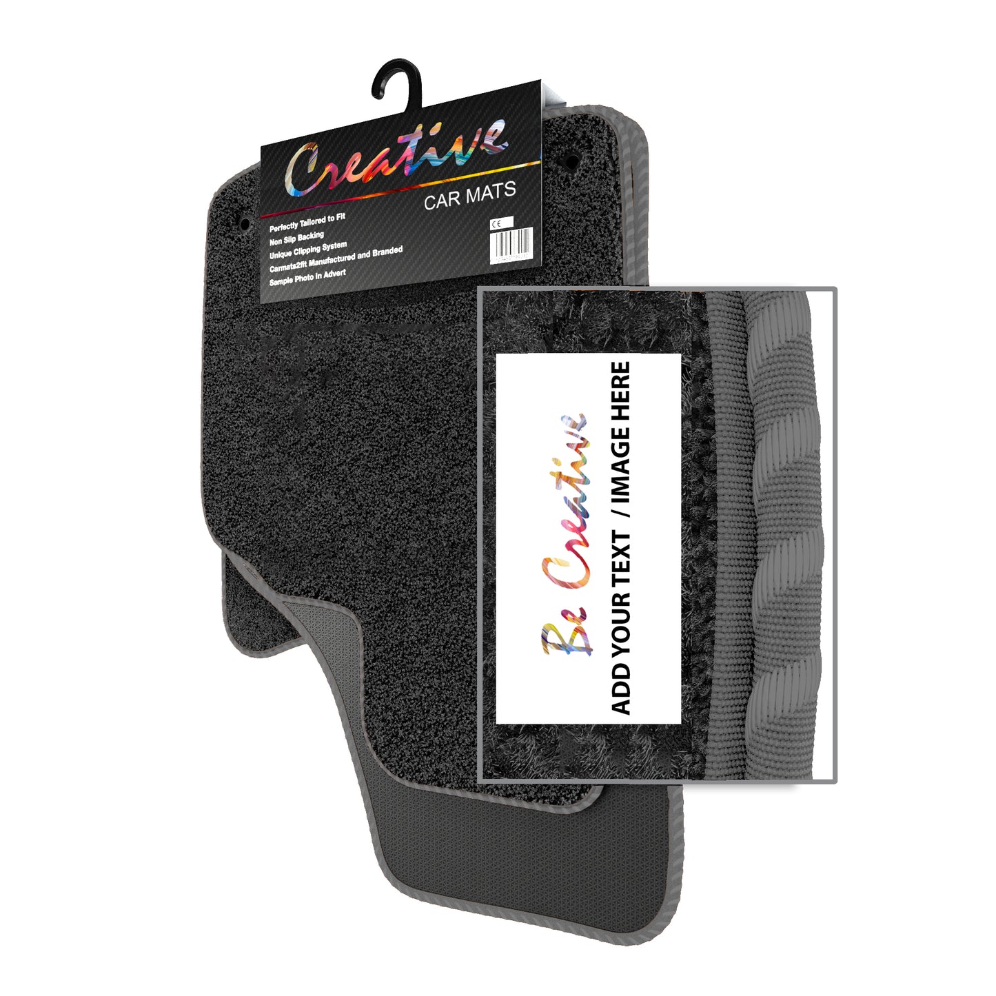 Personalised Logo Text Image Order Form for Deluxe Tailored Car Mats