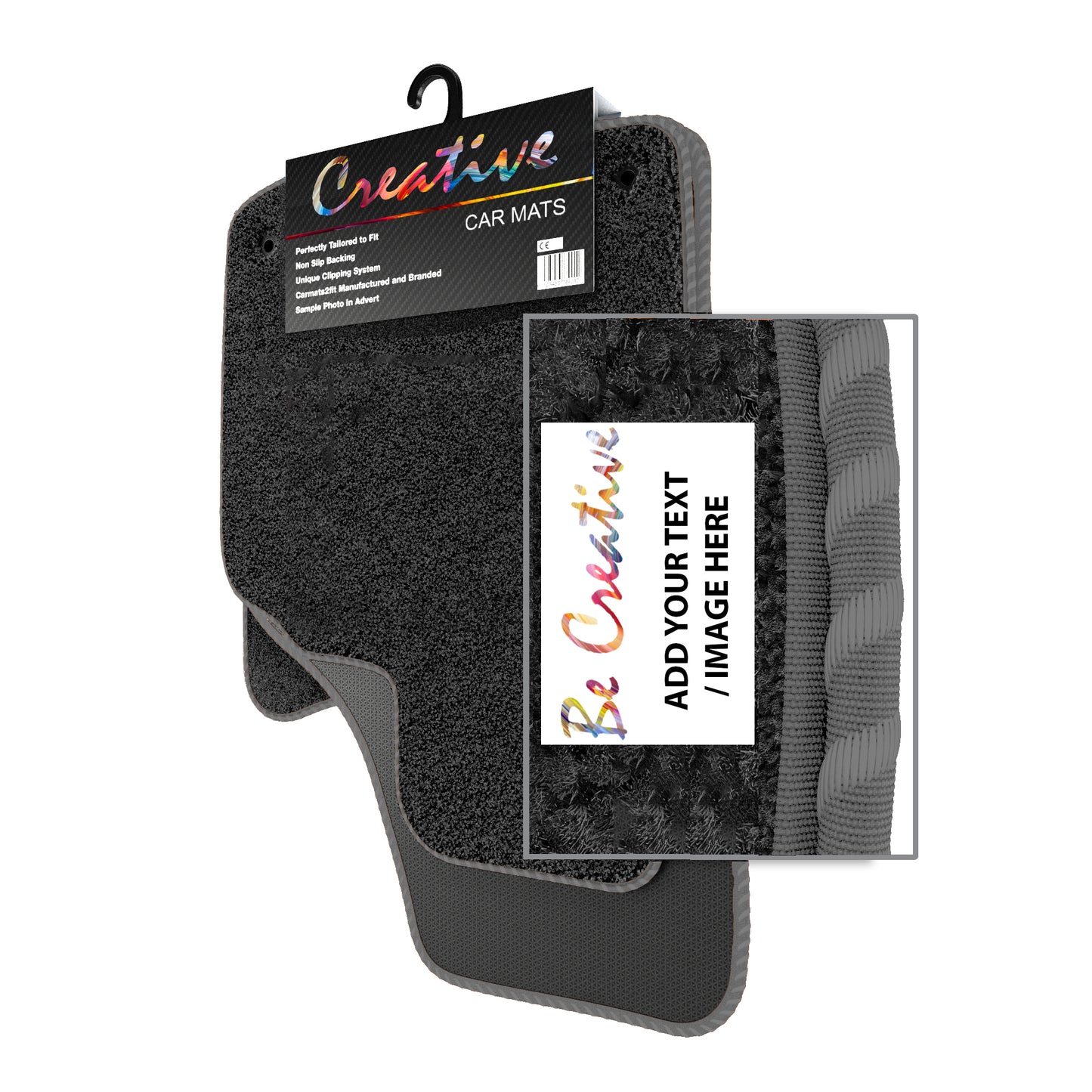 Personalised Logo Text Image Order Form for Deluxe Tailored Car Mats