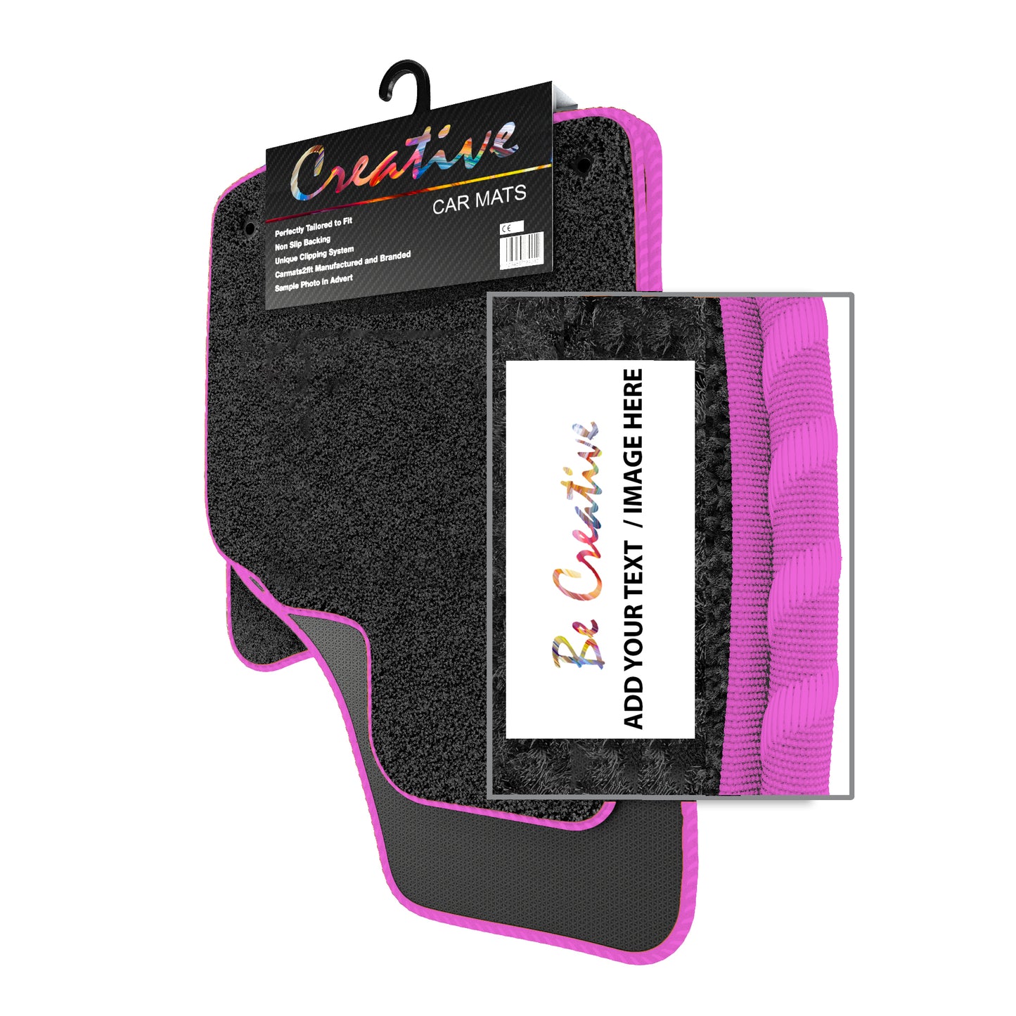 Personalised Logo Text Image Order Form for Deluxe Tailored Car Mats