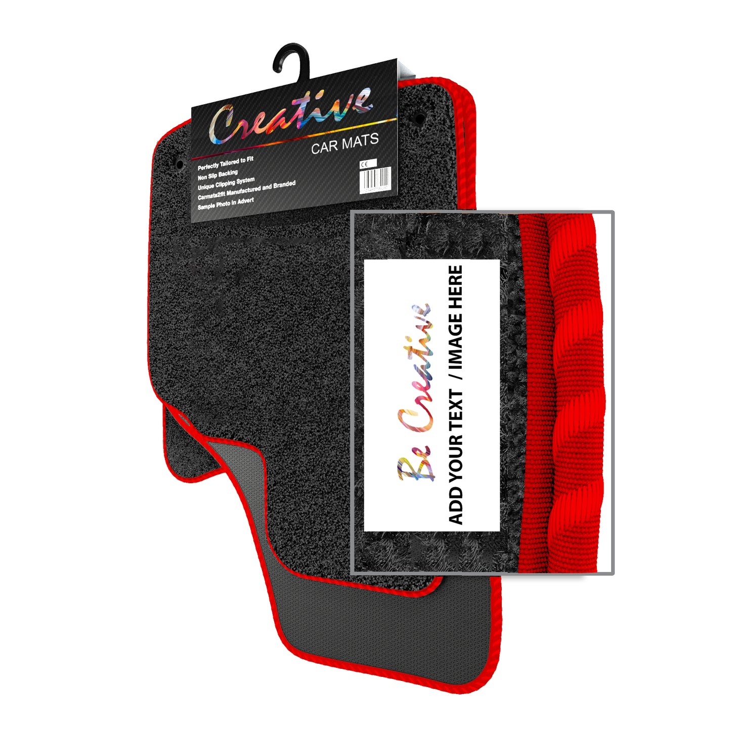Personalised Logo Text Image Order Form for Deluxe Tailored Car Mats