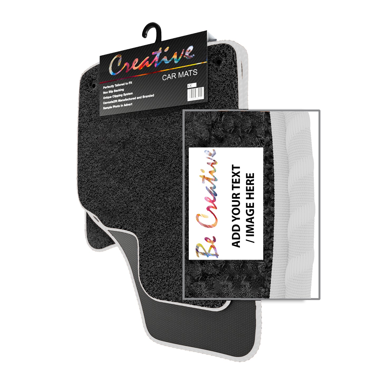 Personalised Logo Text Image Order Form for Deluxe Tailored Car Mats