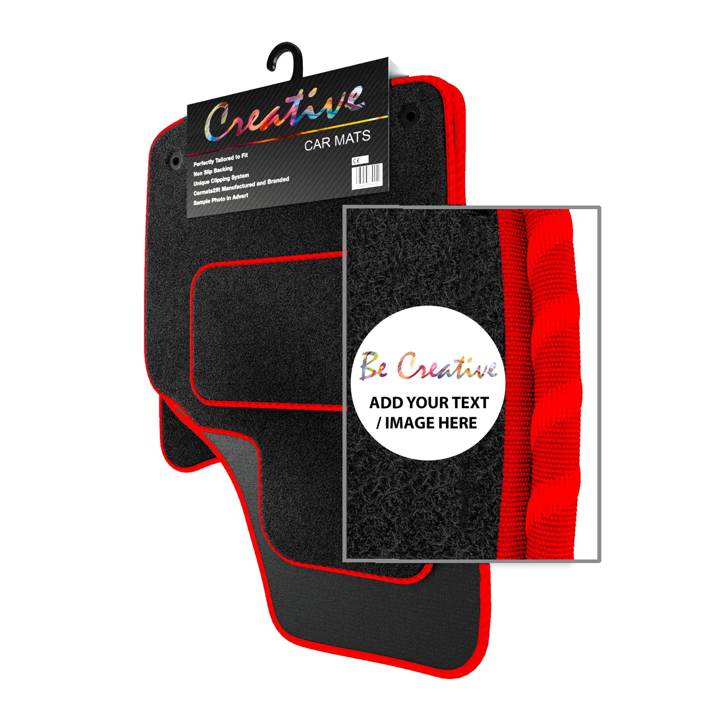 Personalised Logo Text Image Order Form for Deluxe Tailored Car Mats