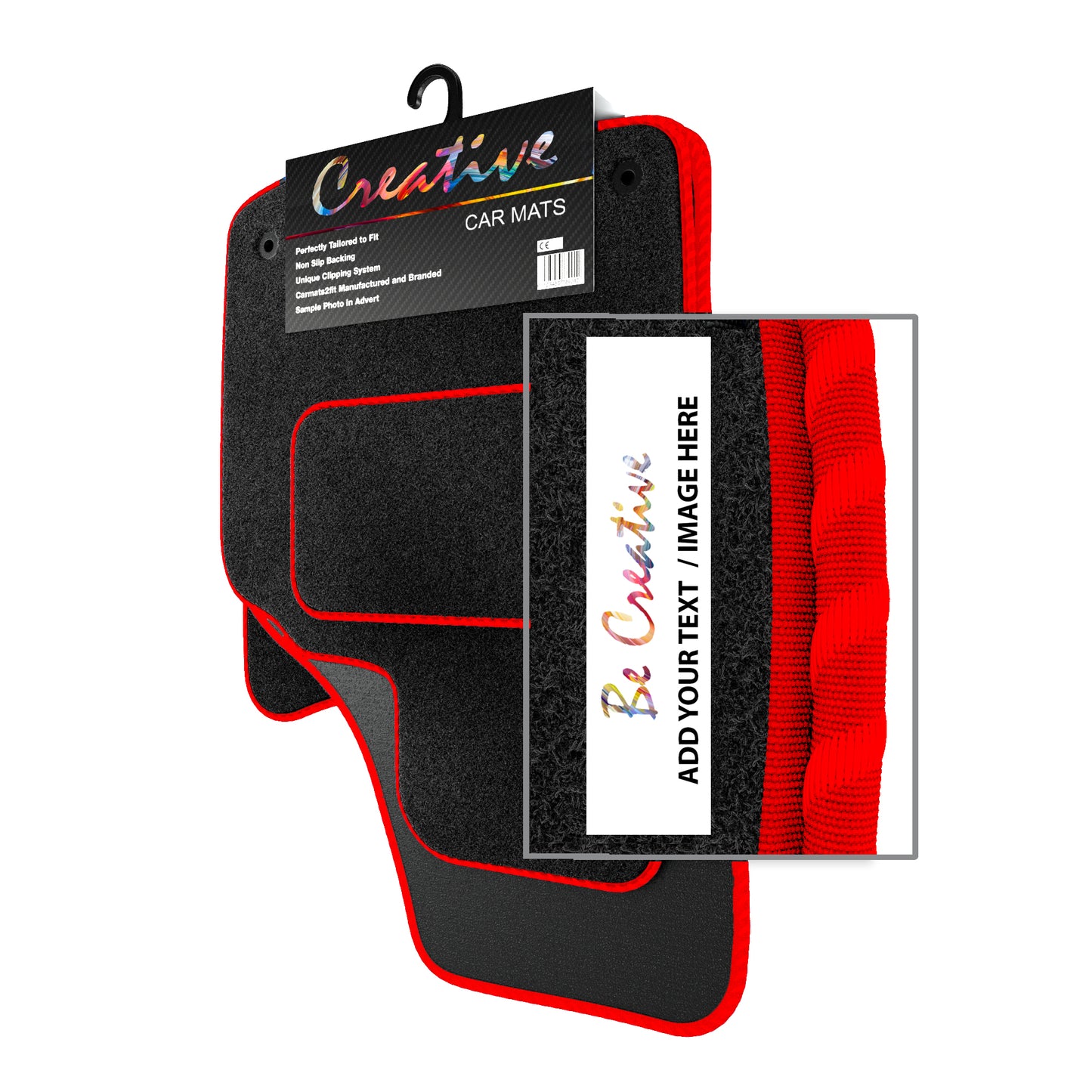 Personalised Logo Text Image Order Form for Deluxe Tailored Car Mats