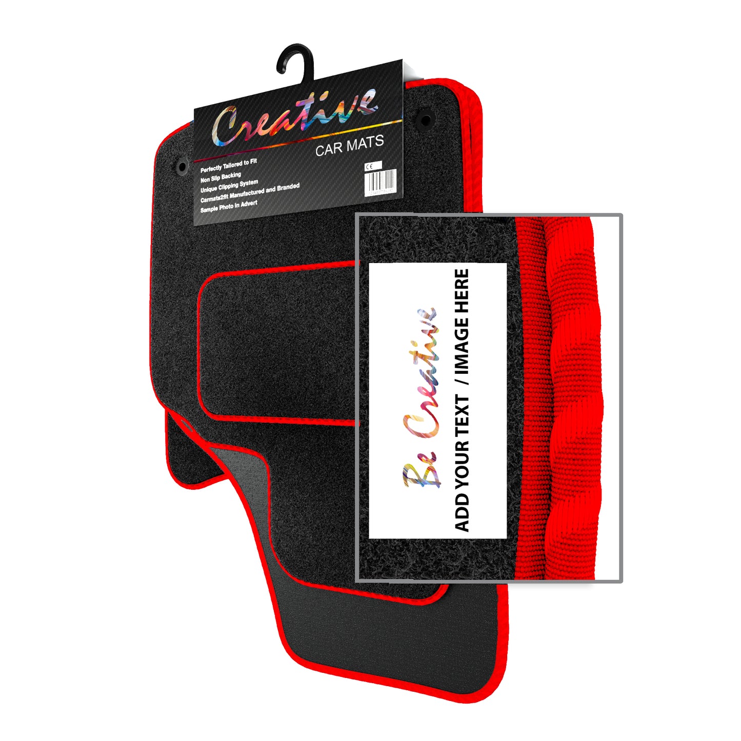 Personalised Logo Text Image Order Form for Deluxe Tailored Car Mats