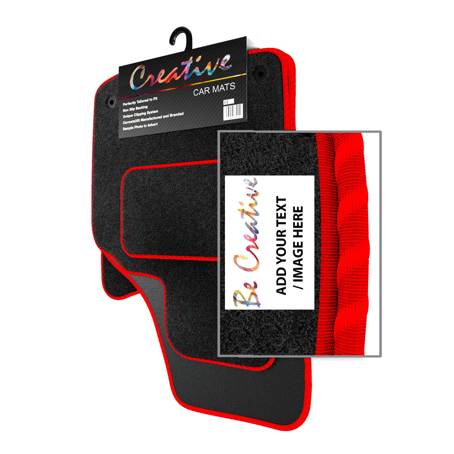 Personalised Logo Text Image Order Form for Deluxe Tailored Car Mats