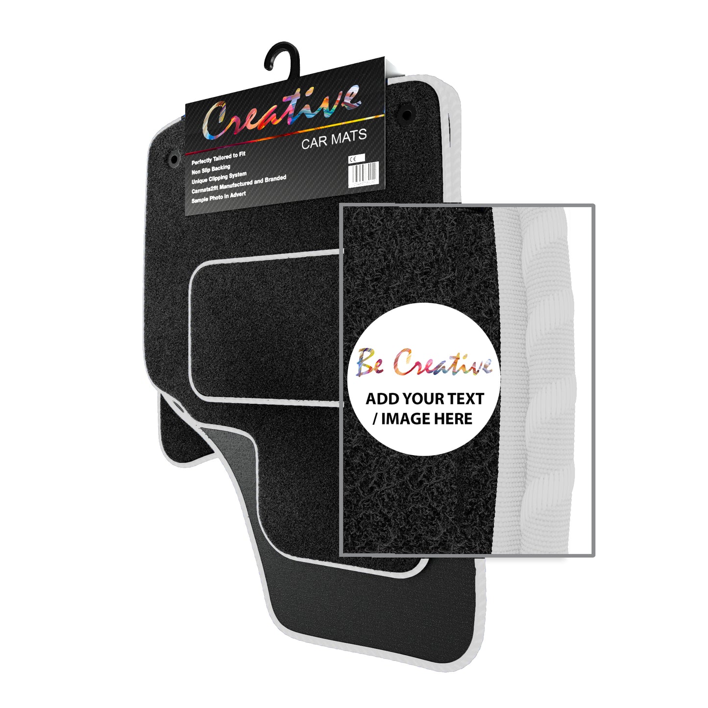 Personalised Logo Text Image Order Form for Deluxe Tailored Car Mats