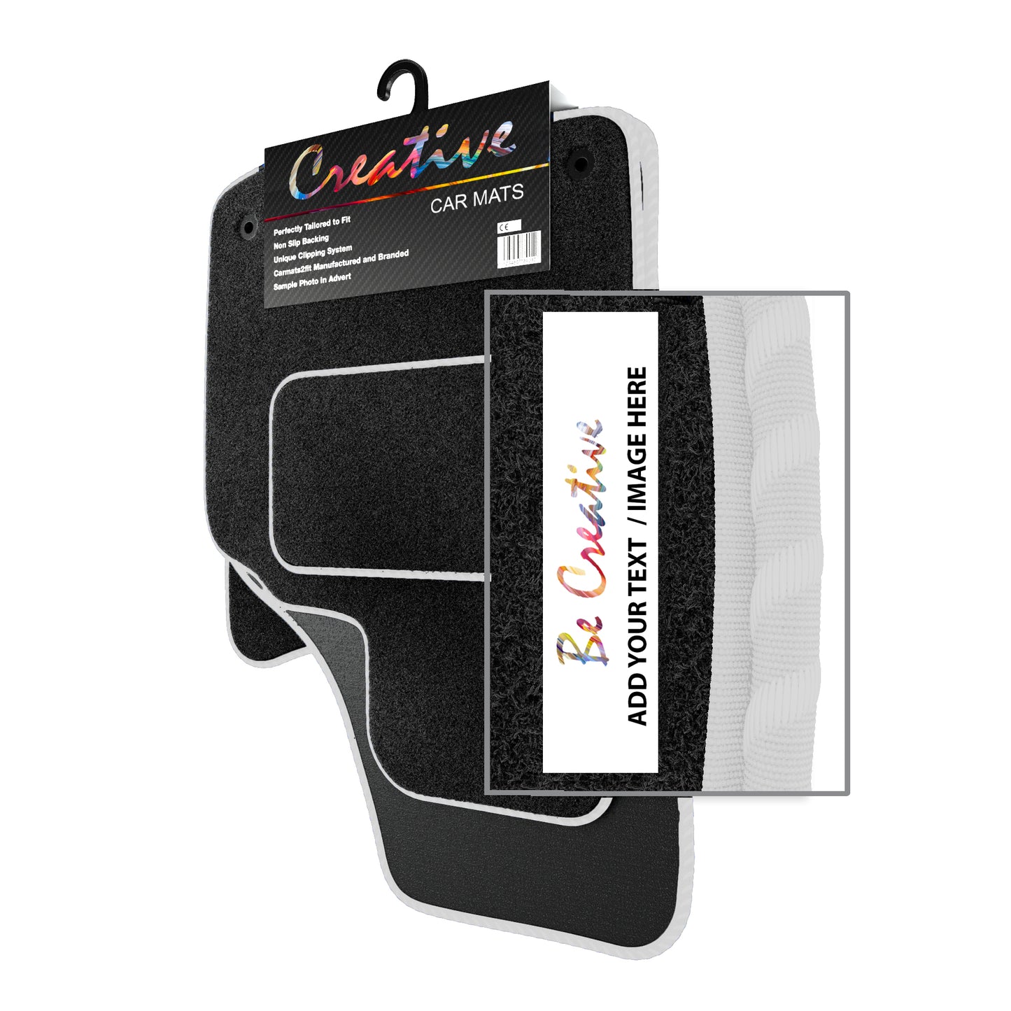 Personalised Logo Text Image Order Form for Deluxe Tailored Car Mats