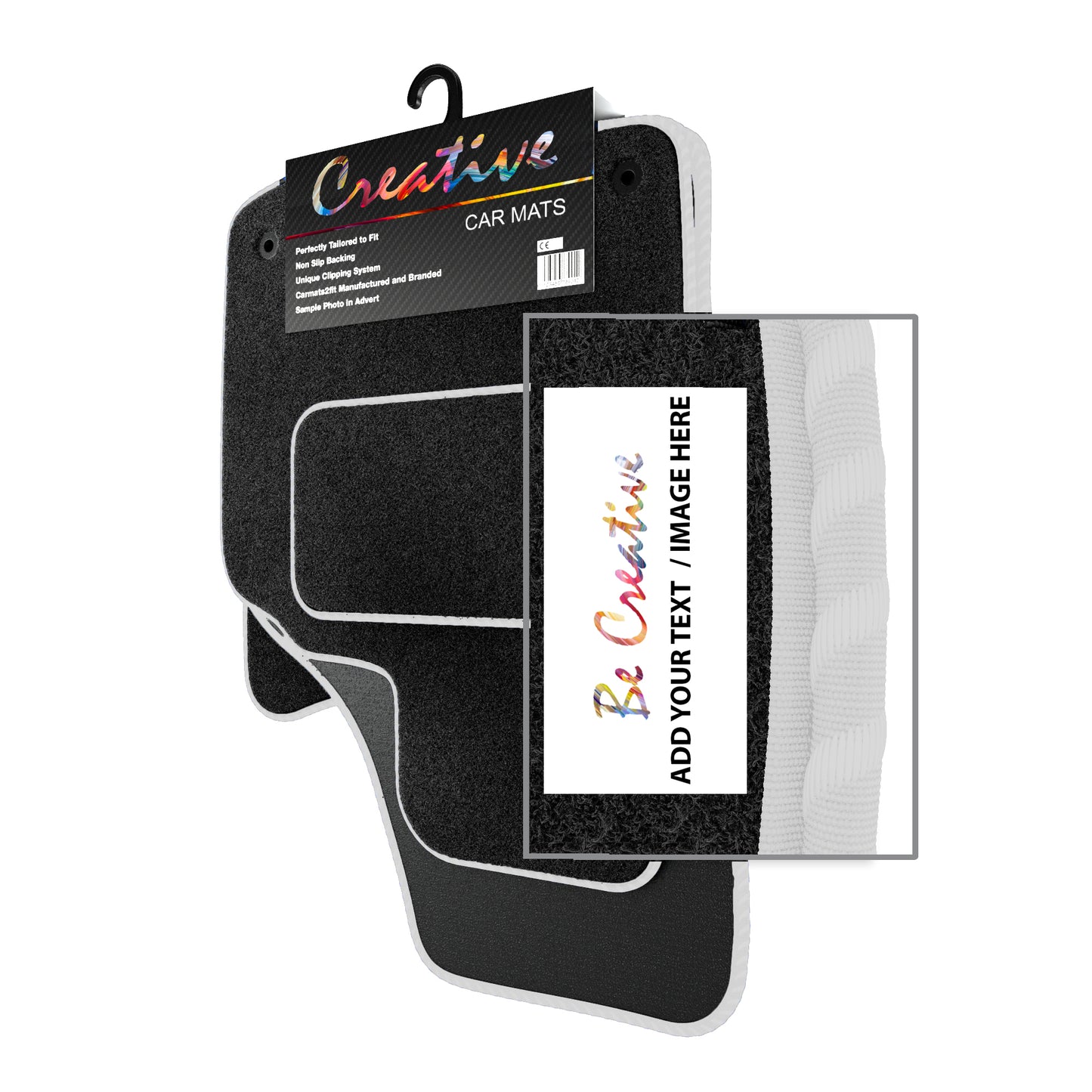 Personalised Logo Text Image Order Form for Deluxe Tailored Car Mats